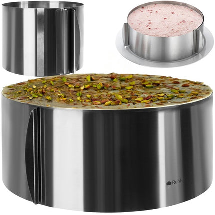 Adjustable Cake Tin Rim, Stainless Steel, 16-30cm