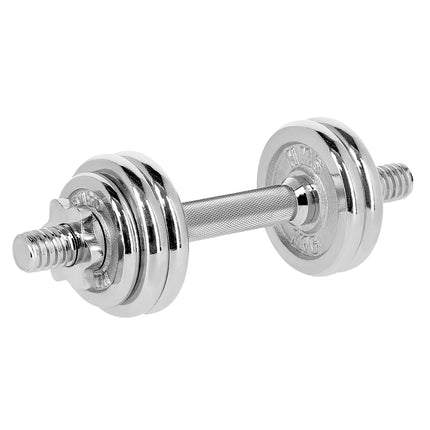 Adjustable Chrome Dumbbells with Case, 15kg