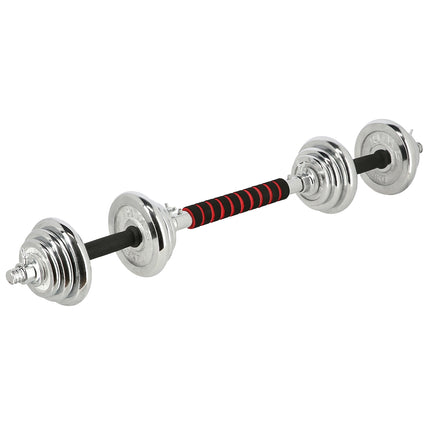 Adjustable Chrome Dumbbells with Case, 20kg Set
