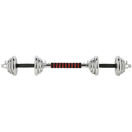 Adjustable Chrome Dumbbells with Case, 20kg Set
