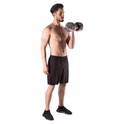 Adjustable Chrome Dumbbells with Case, 30kg Set