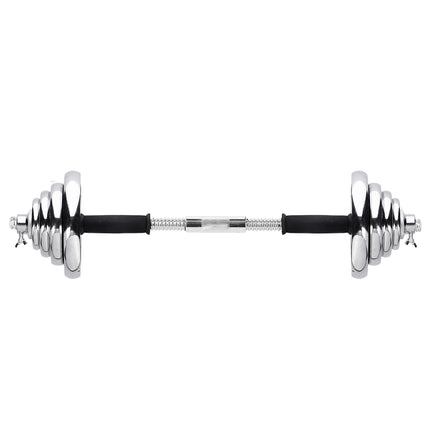 Adjustable Chrome Dumbbells with Case, 55kg
