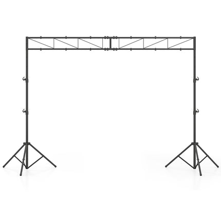 Adjustable DJ Light Stand with Crossbar, 140–265 cm Height