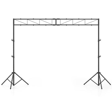 Adjustable DJ Light Stand with Crossbar, 140–265 cm Height