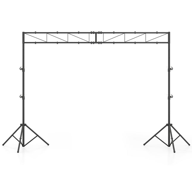 Adjustable DJ Light Stand with Crossbar, 140–265 cm Height