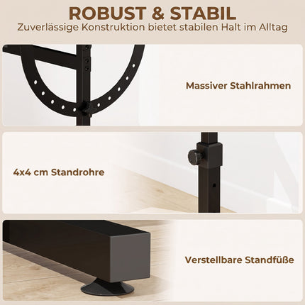 Adjustable Drawing Table with Tilt, Black, 90x60 cm