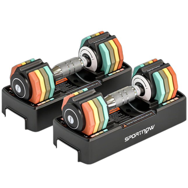 Adjustable Dumbbell Set 1-5 kg with Quick-Select Handle