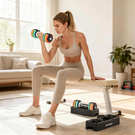 Adjustable Dumbbell Set 1-5 kg with Quick-Select Handle