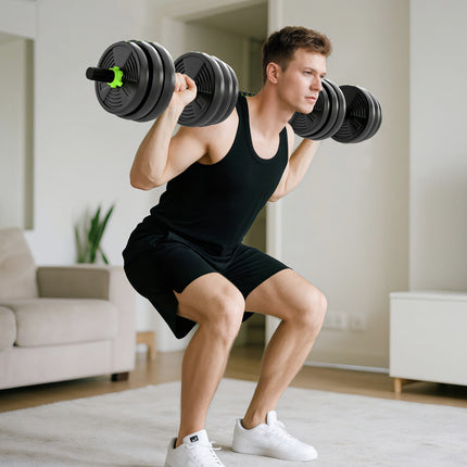 Adjustable Dumbbell Set 20KG – 3-in-1 Home Gym Equipment