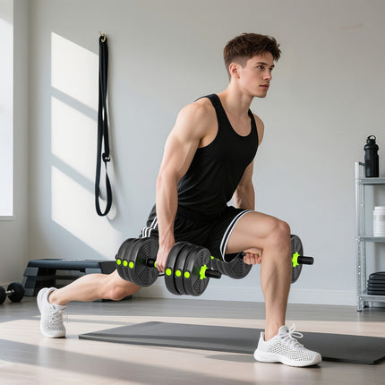 Adjustable Dumbbell Set 20KG – 3-in-1 Home Gym Equipment