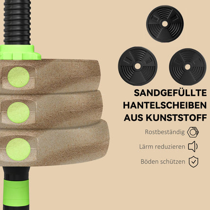 Adjustable Dumbbell Set 20KG – 3-in-1 Home Gym Equipment