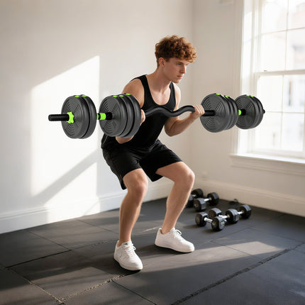 Adjustable Dumbbell Set 25KG – Home Strength Training