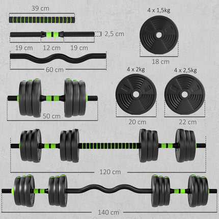 Adjustable Dumbbell Set 25KG – Home Strength Training