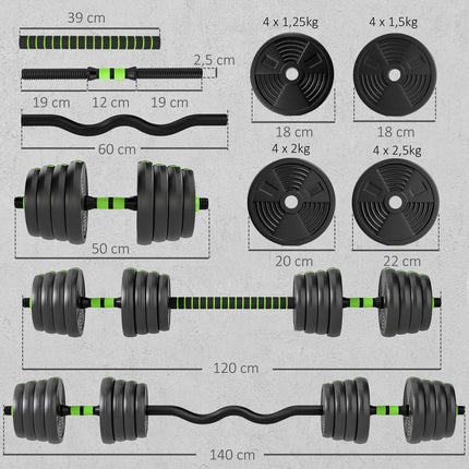 Adjustable Dumbbell Set 30KG – Home Strength Training