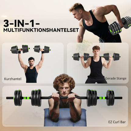 Adjustable Dumbbell Set 30KG – Home Strength Training