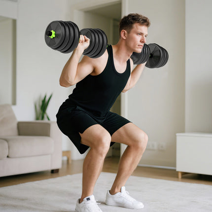 Adjustable Dumbbell Set 30KG – Home Strength Training