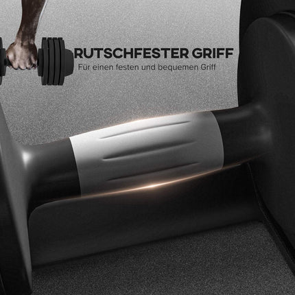 Adjustable Dumbbell Set – 7 to 24 kg, Non-Slip Grip