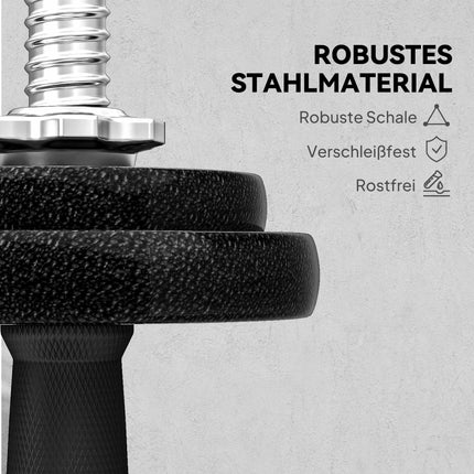 Adjustable Dumbbell and Barbell Set, 20KG, Non-Slip Grip