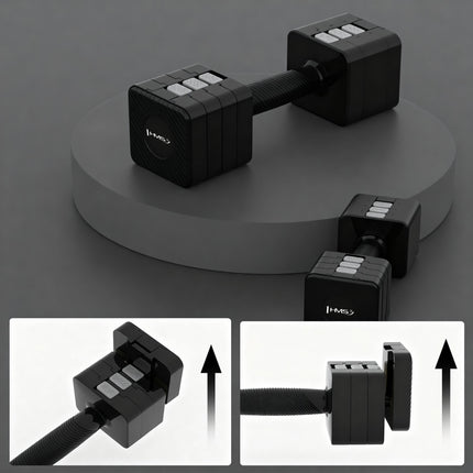Adjustable Dumbbells 2 x 5 kg – Quick Weight Change, Non-Slip
