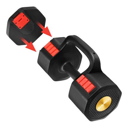 Adjustable Dumbbell with Push-Up & Kettlebell Functions