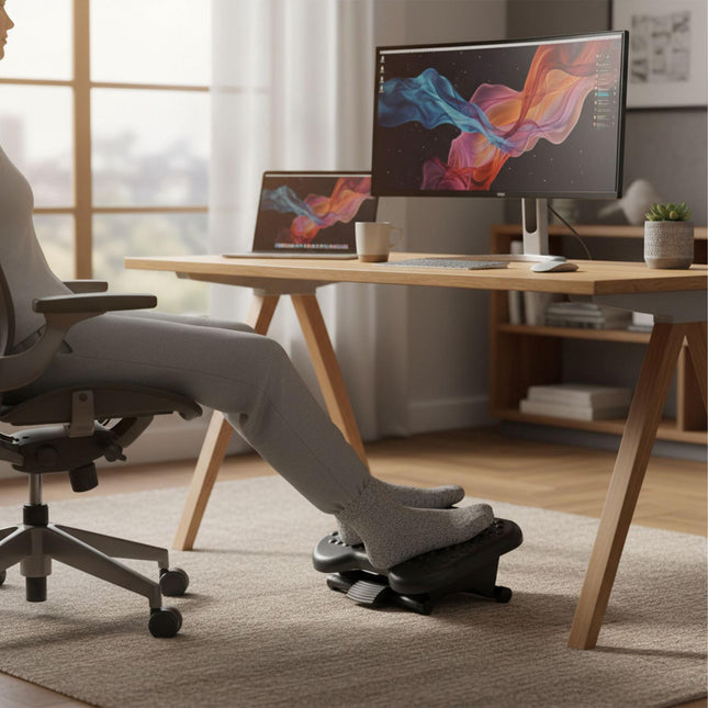 Adjustable Ergonomic Footrest for Office or Home