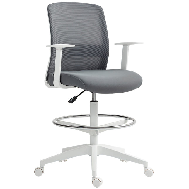Adjustable Ergonomic Mesh Office Chair with Footrest