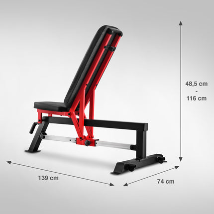 Adjustable Exercise Bench, 6 Positions, 250kg Capacity
