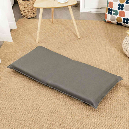 Adjustable Floor Chair with 6-Position Backrest, Grey
