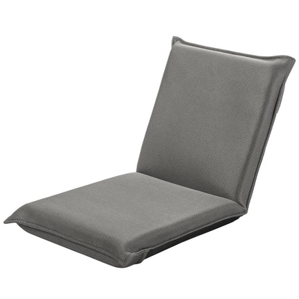 Adjustable Floor Chair with 6-Position Backrest, Grey