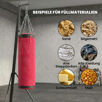 Adjustable Freestanding Punching Bag Stand with Bag