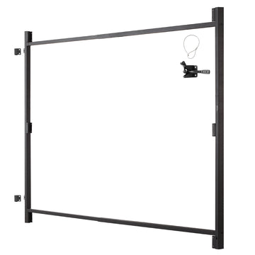 Adjustable Gate Frame Kit, 60–96 in, Anti-Sag, Latch