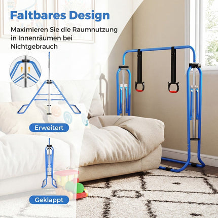 Adjustable Gymnastics Bar for Kids, 4 Heights, Metal Frame