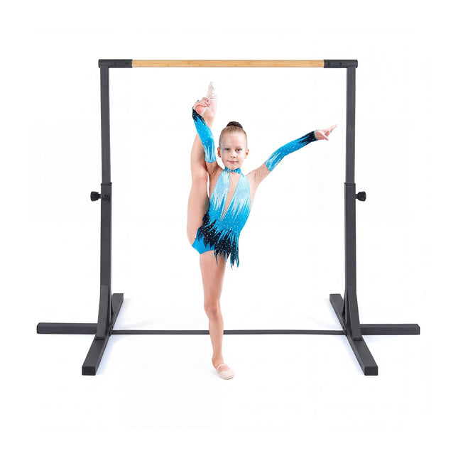 Adjustable Gymnastics Bar for Kids, 85-145 cm, 65 kg Capacity