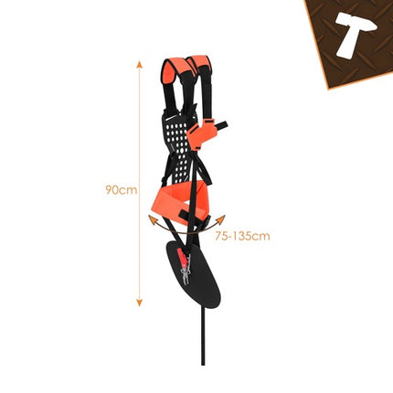 Adjustable Heavy-Duty Brushcutter Harness with Hip Pad