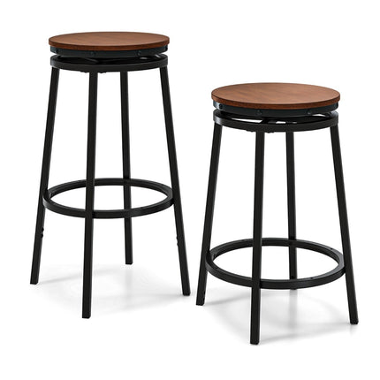 Adjustable Height Bar Stools, Set of 2 – 360 Swivel