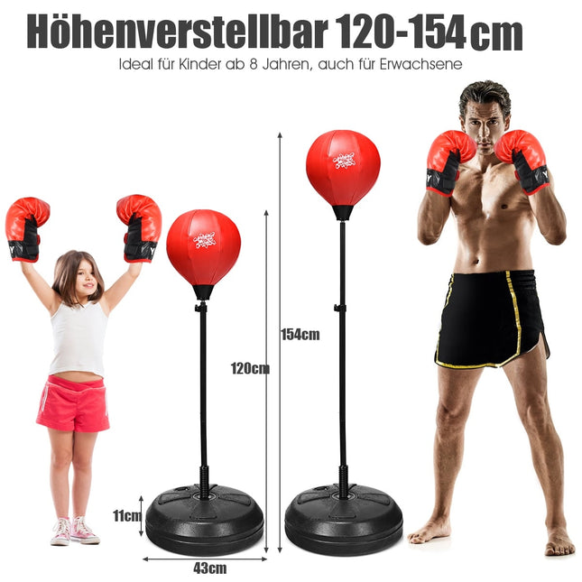 Adjustable Height Punching Ball Set for Kids and Adults