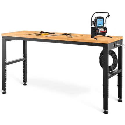 Adjustable Height Workbench 135x46cm, 900kg, Outlets