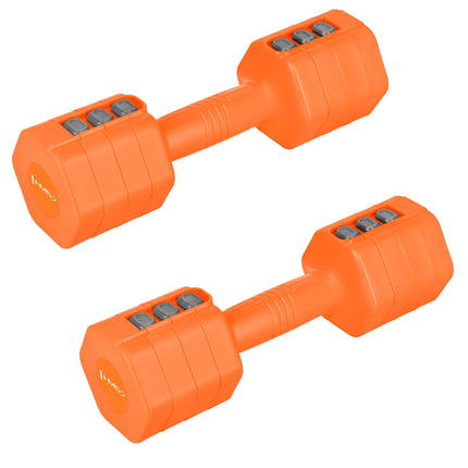Adjustable Hex Dumbbells – 2 x 2.5 kg, Quick Weight Change