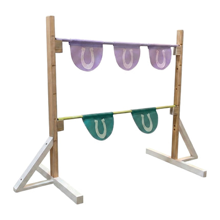 Adjustable Hobby Horse Hurdle with Wooden Poles
