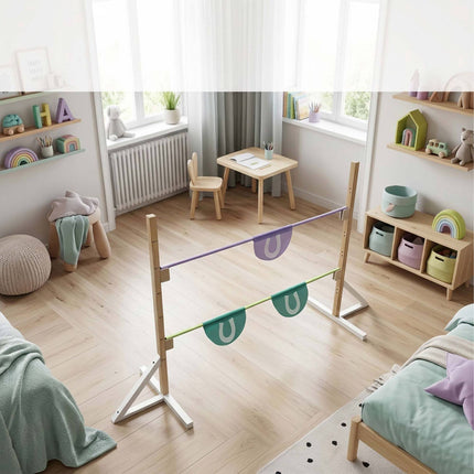 Adjustable Hobby Horse Hurdle with Wooden Poles