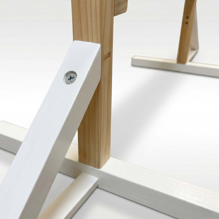 Adjustable Hobby Horse Hurdle with Wooden Poles