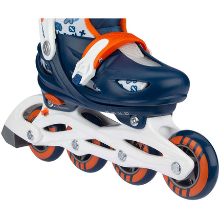 Adjustable Inline Skates, EU 25-28, PU Wheels, ABEC 5 Bearings