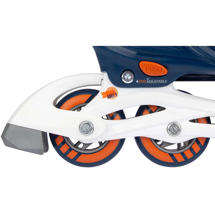Adjustable Inline Skates, EU 33-36, PU Wheels, ABEC 5 Bearings