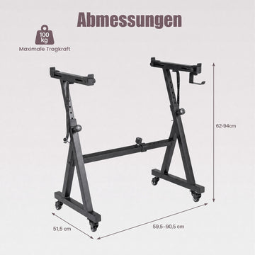 Adjustable Keyboard Stand for 49-88 Key Electric Pianos