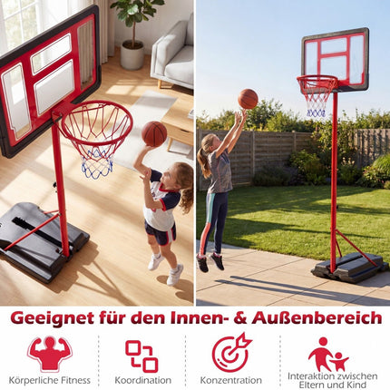 Adjustable Kids Basketball Hoop 95-155 cm with Fillable Base