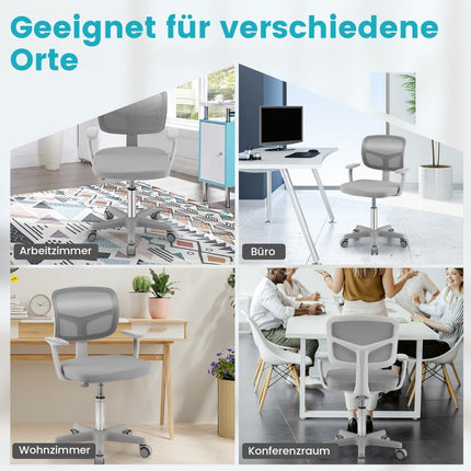 Adjustable Kids Desk Chair, 360 Swivel, Ergonomic, Grey