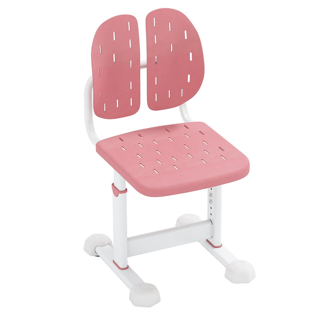 Adjustable Kids Desk Chair with Dual Backrest, Pink