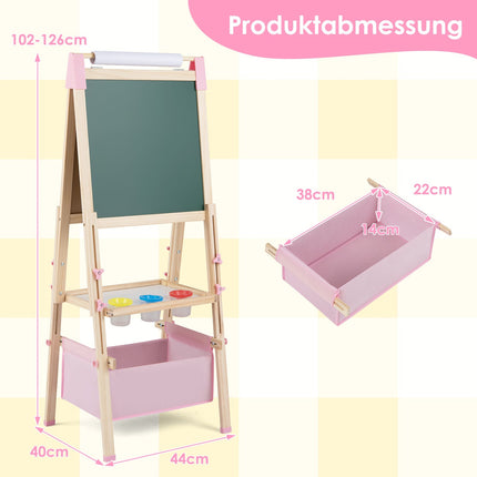Adjustable Kids Easel with Magnetic Board & Accessories