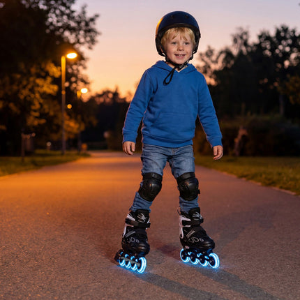 Adjustable Kids Inline Skates with Light-Up Wheels, EU 27-31
