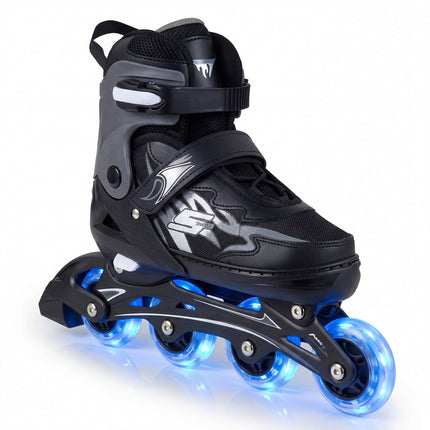 Adjustable Kids Inline Skates with Light-Up Wheels, Size M